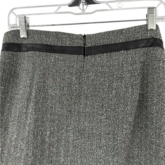 Sag Harbor Vintage 8P Pinup Wool Pencil Skirt Belt Adjustable Zipper Side Slit - Picture 8 of 10